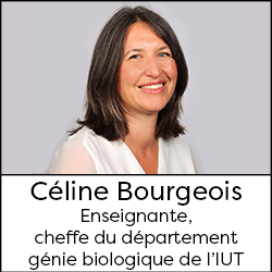 Céline Bourgeois - teacher, head of the IUT's Biological Engineering Department 